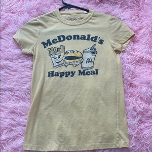 McDonald's Cream Tee with Navy Happy Meal Graphic